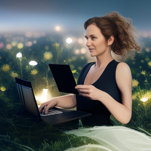 Woman in Fairy Tale: Hyperdetailed Digital Portrait