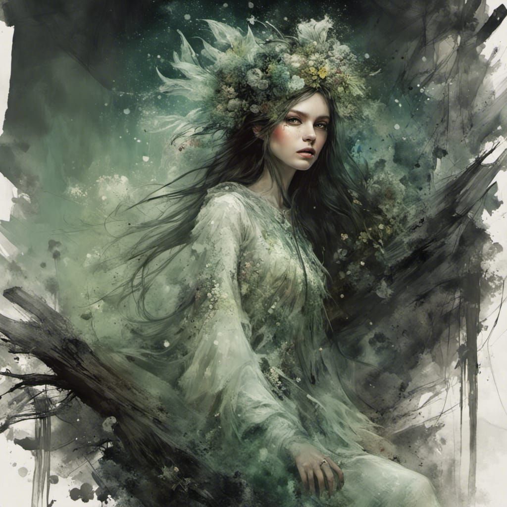 Enchanted Forest: Pale Lady on Horseback