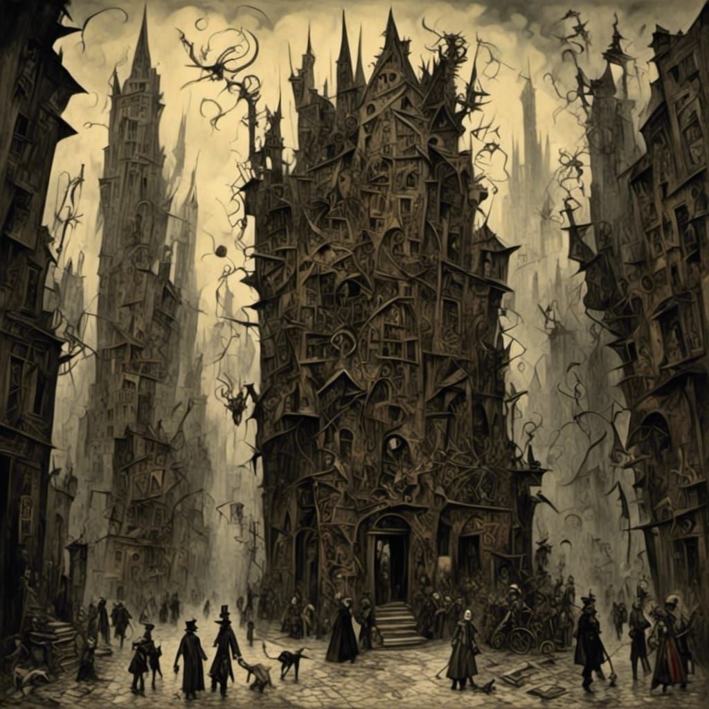 Abstract Dreamscape in Kandinsky Style