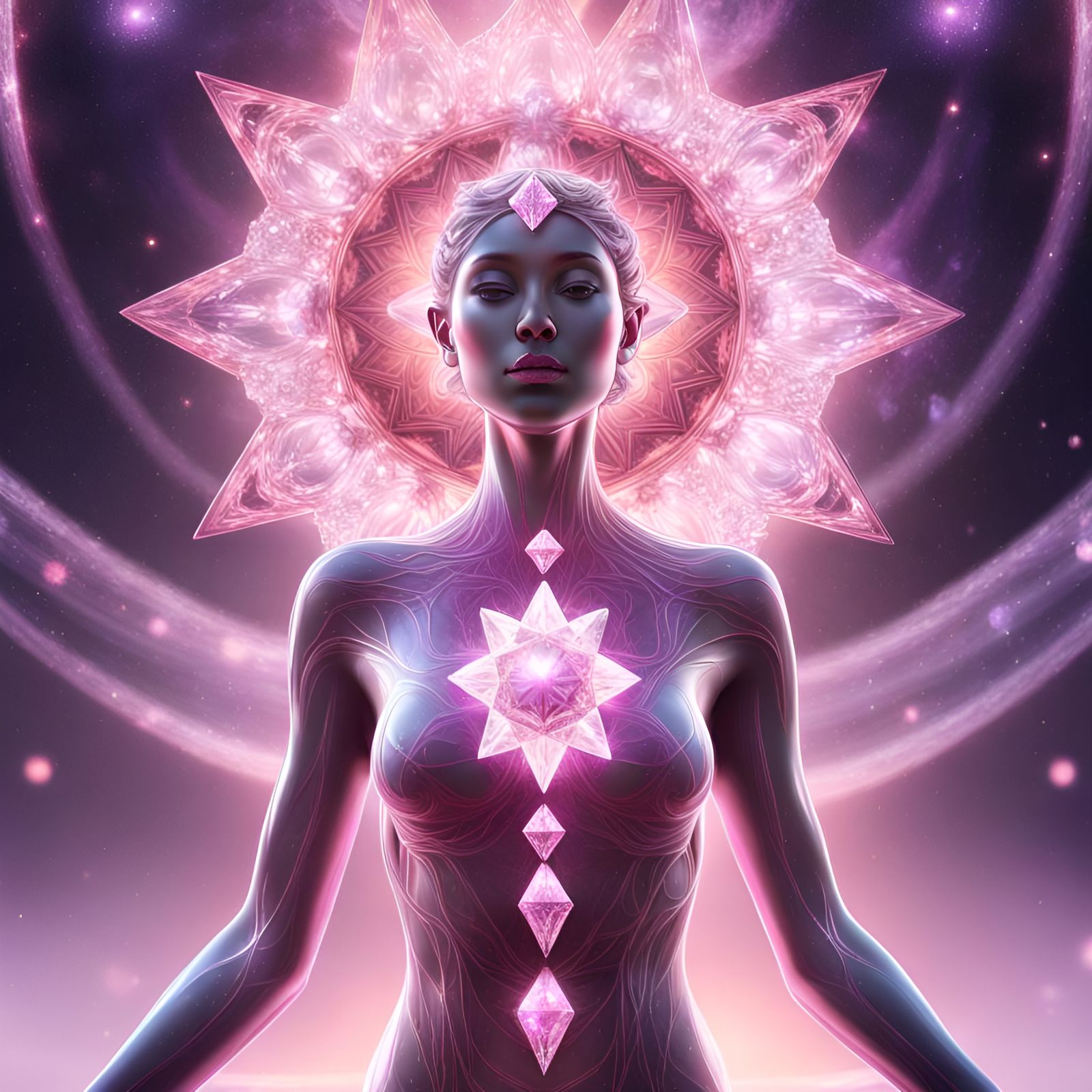 Andromedan Pink Diamond Energy Cascade