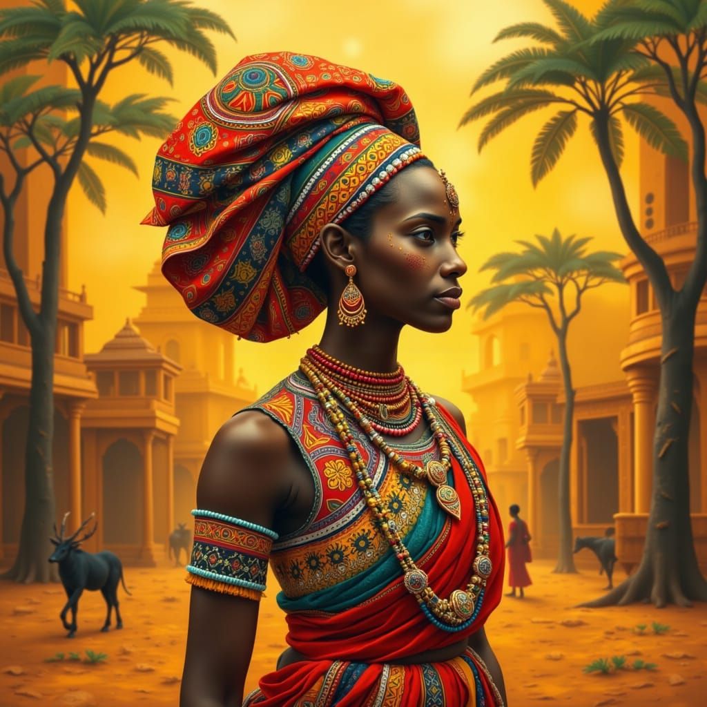 African Queen in Golden City of Timbuktu