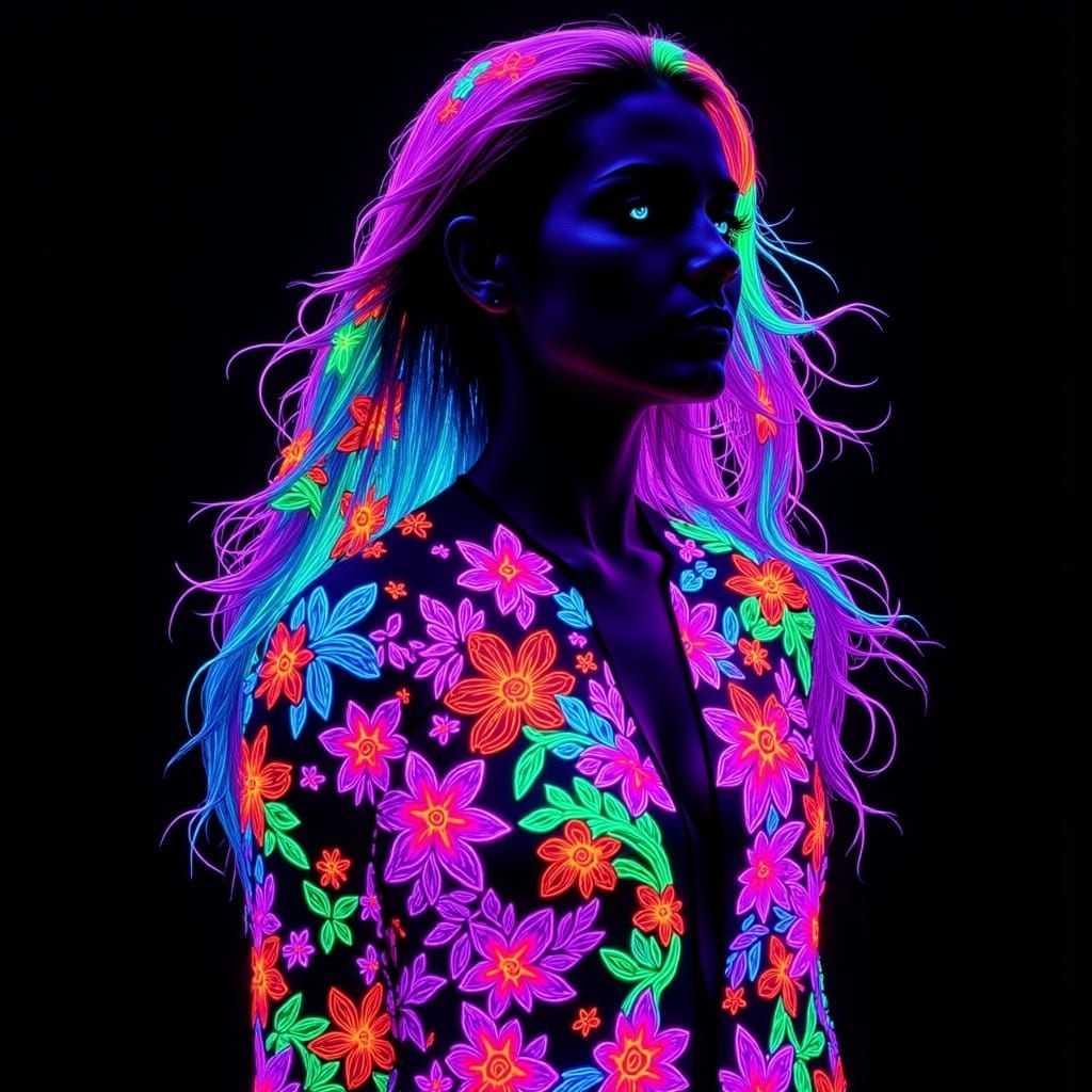 Bioluminescent Neon Ink Illuminates a Night Story