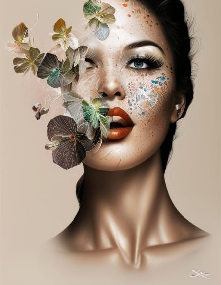 Powerful Woman: Hyperdetailed Portrait in Artistic Style