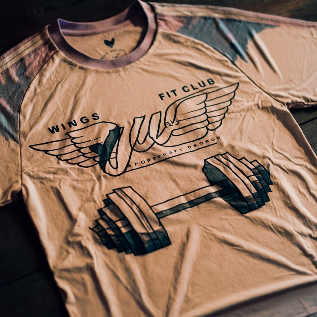 Origami Sport Jersey with Wings Fit Club Logo