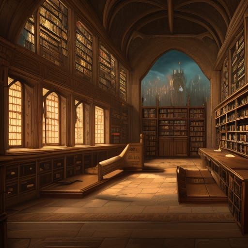 Medieval library