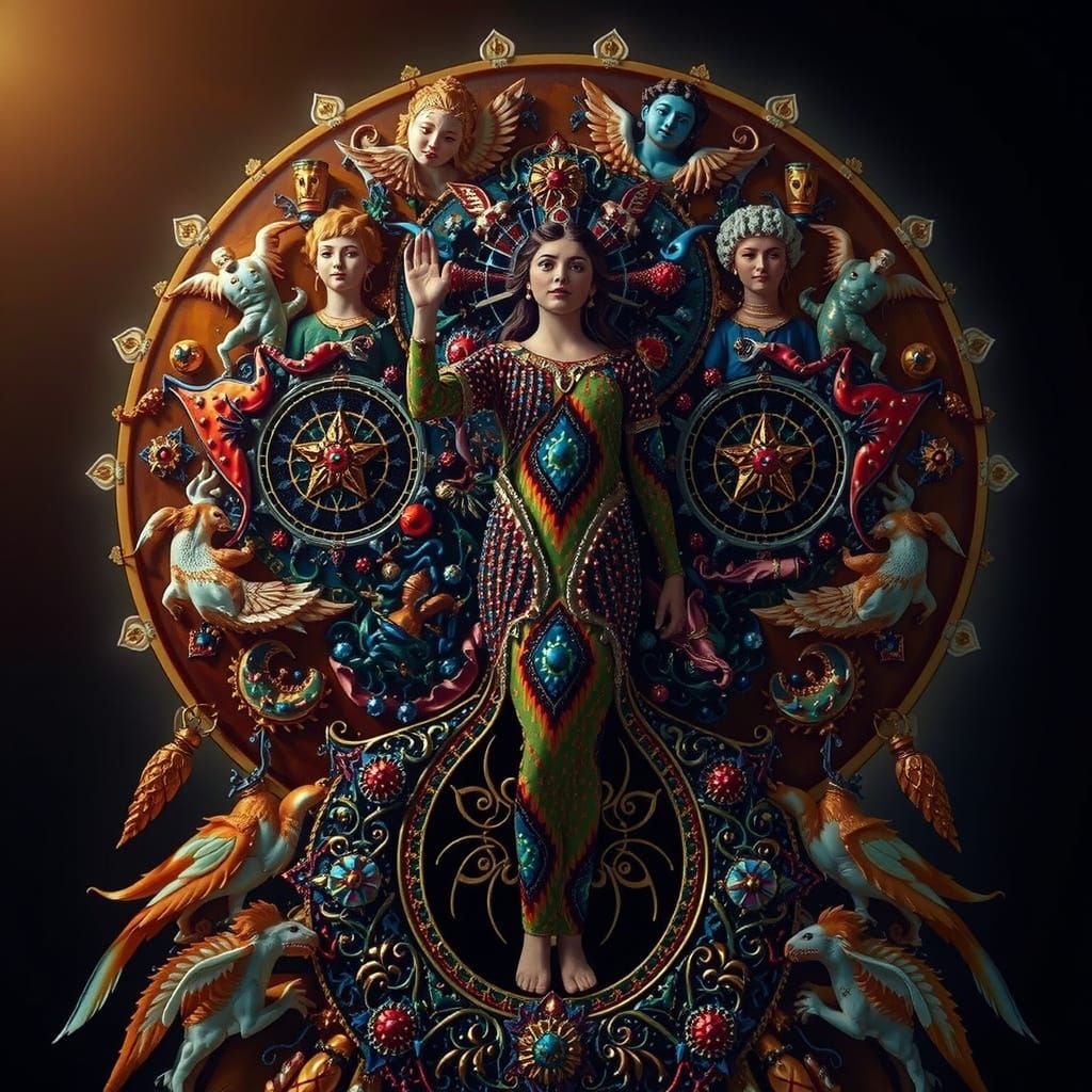 Masterpiece Painting of Beauty and Truth