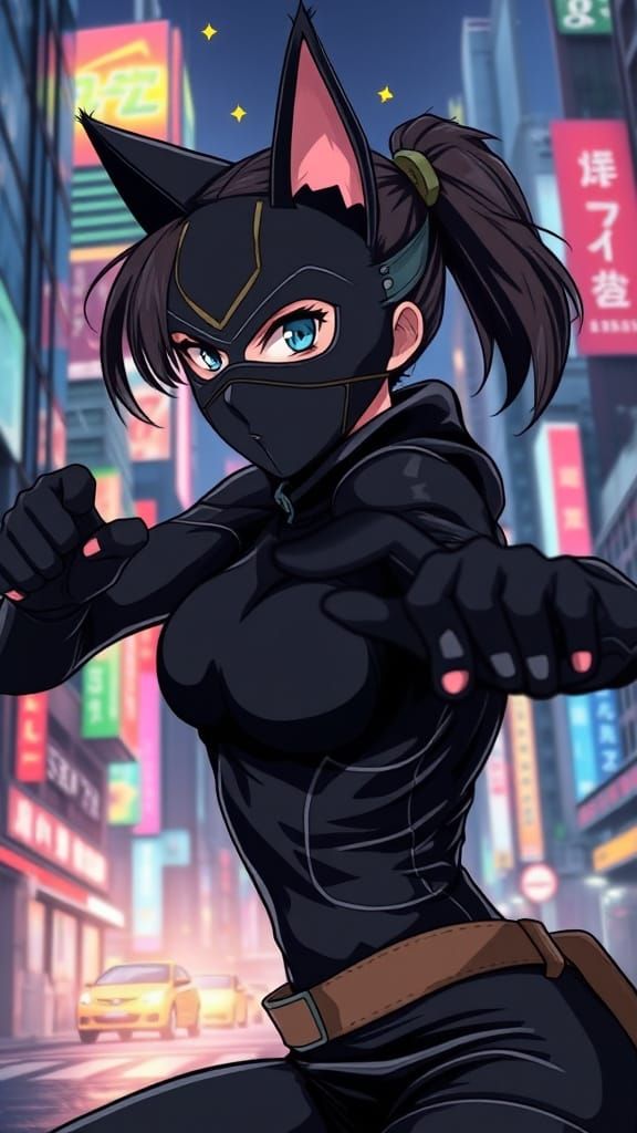 Manga-Inspired Tokyo Heroine in Stealth Mode