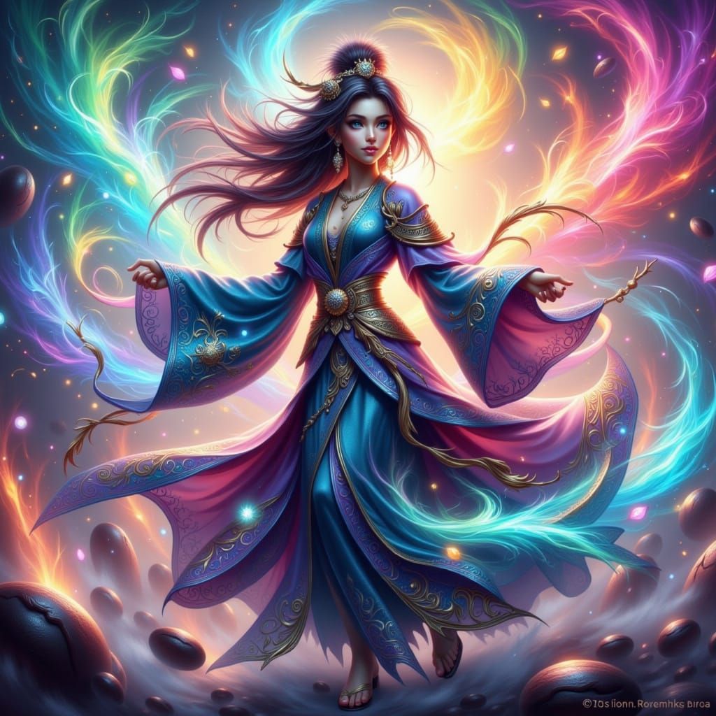 Fantastical Fae in Vibrant Digital Art