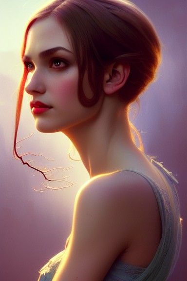 Pixie Princess Portrait in Detailed Digital Art