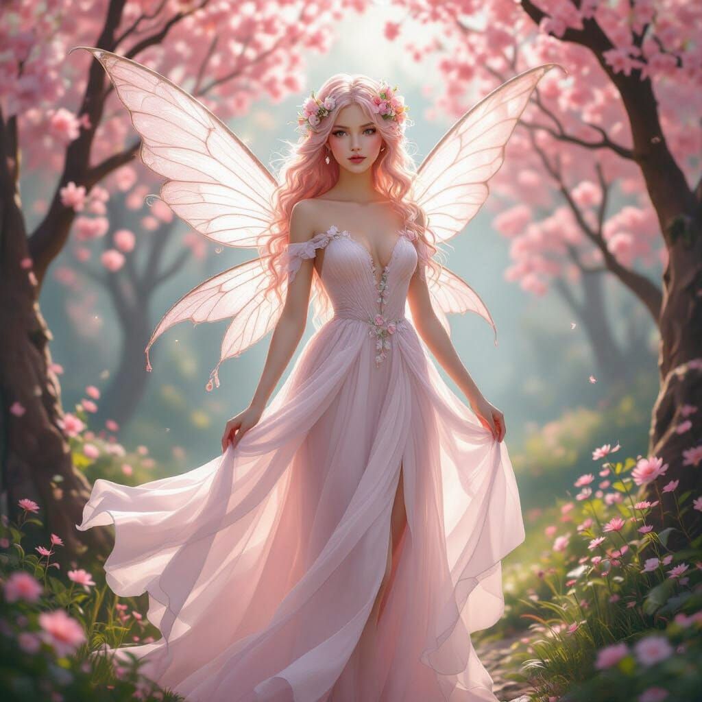 Ethereal Fairy in Whimsical Forest