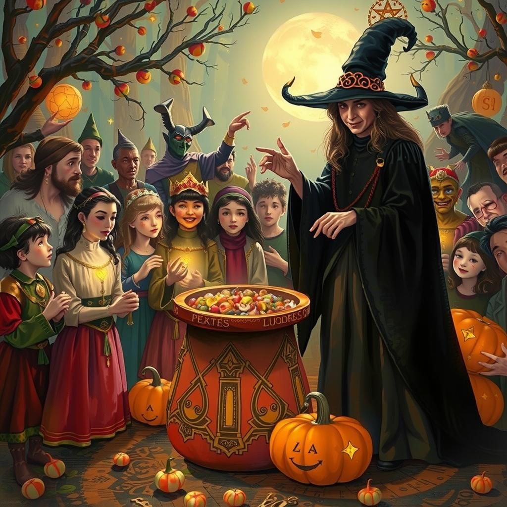 Loki, God of Mischief, in Dark Fantasy Forest