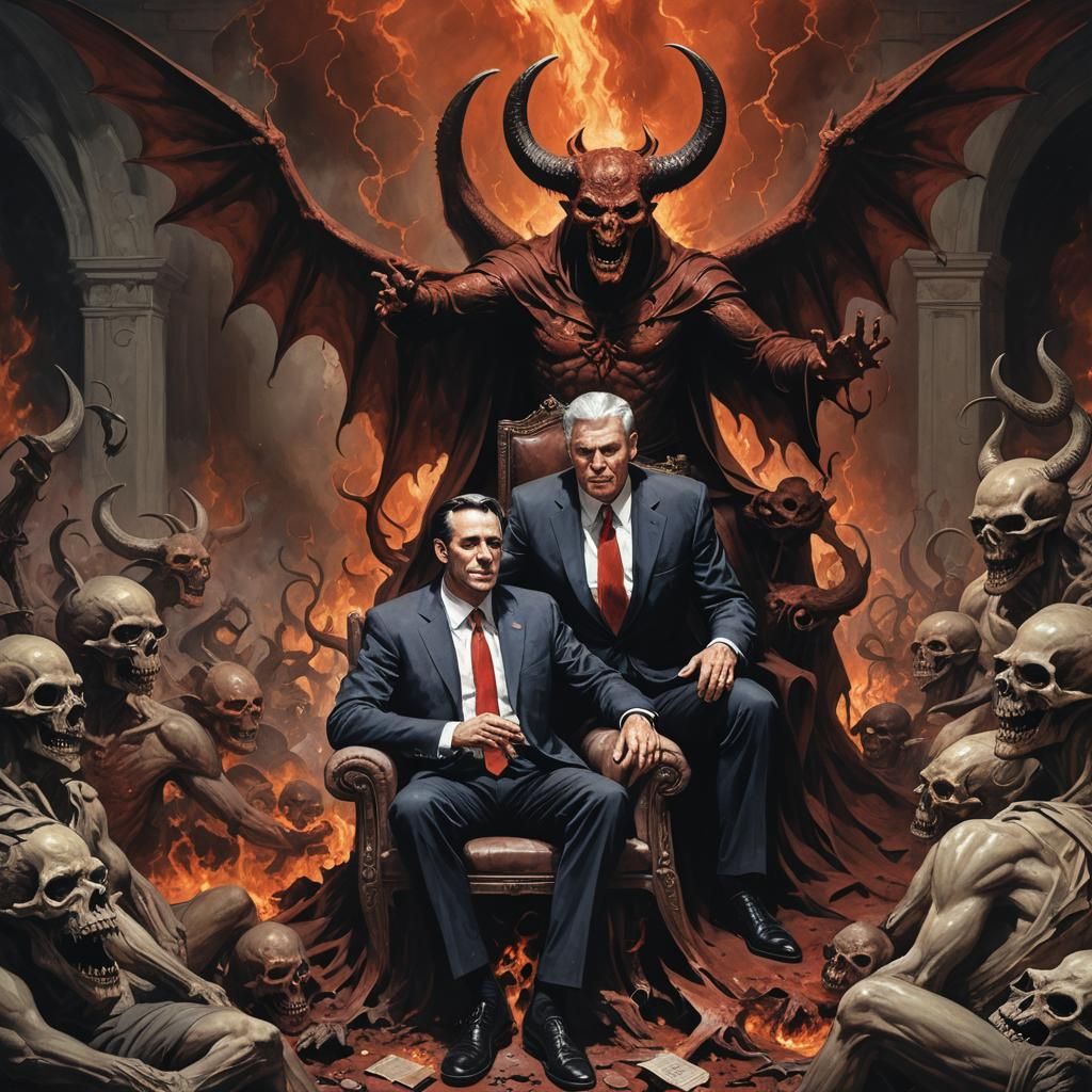 Politician's Deal with Lucifer in Hell