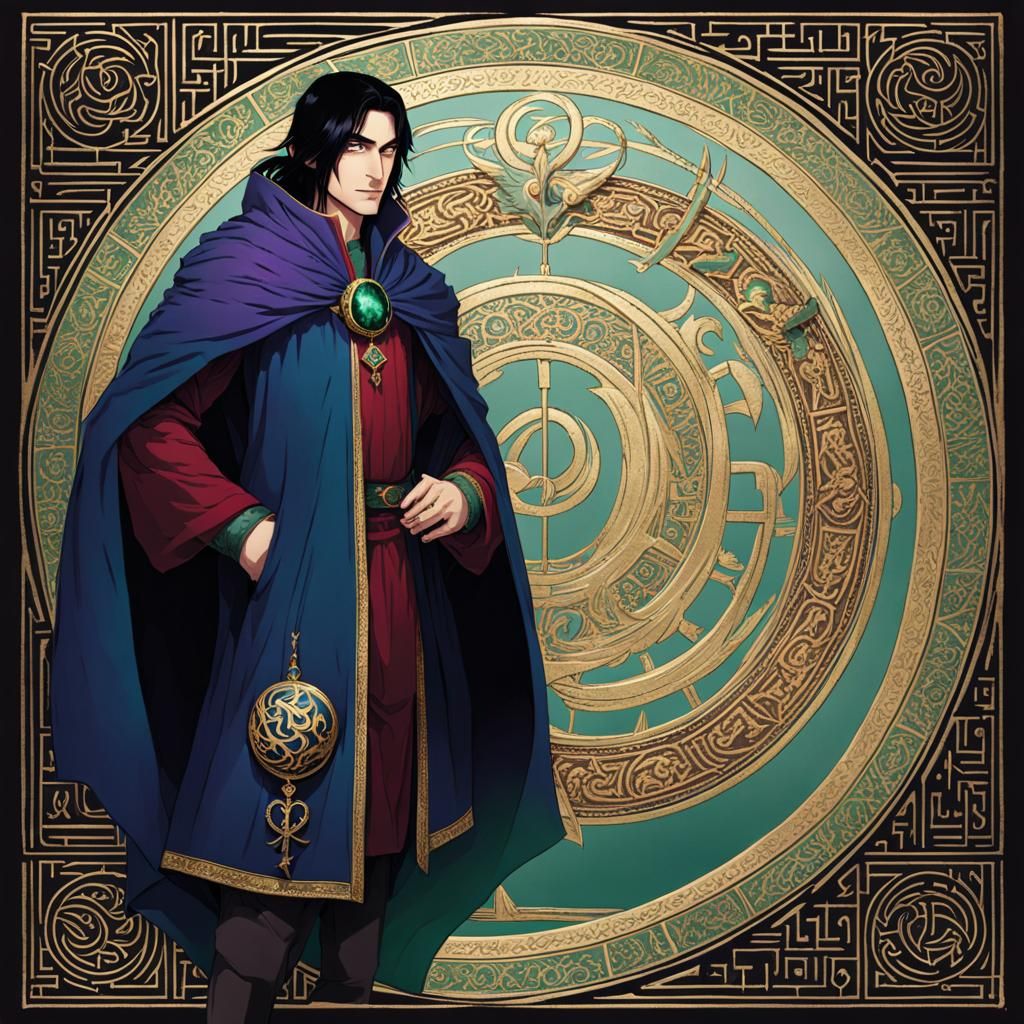 Mysterious Man in Graffiti Art Style