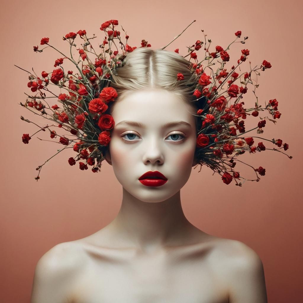 Surreal Portrait in Flora Borsi Style