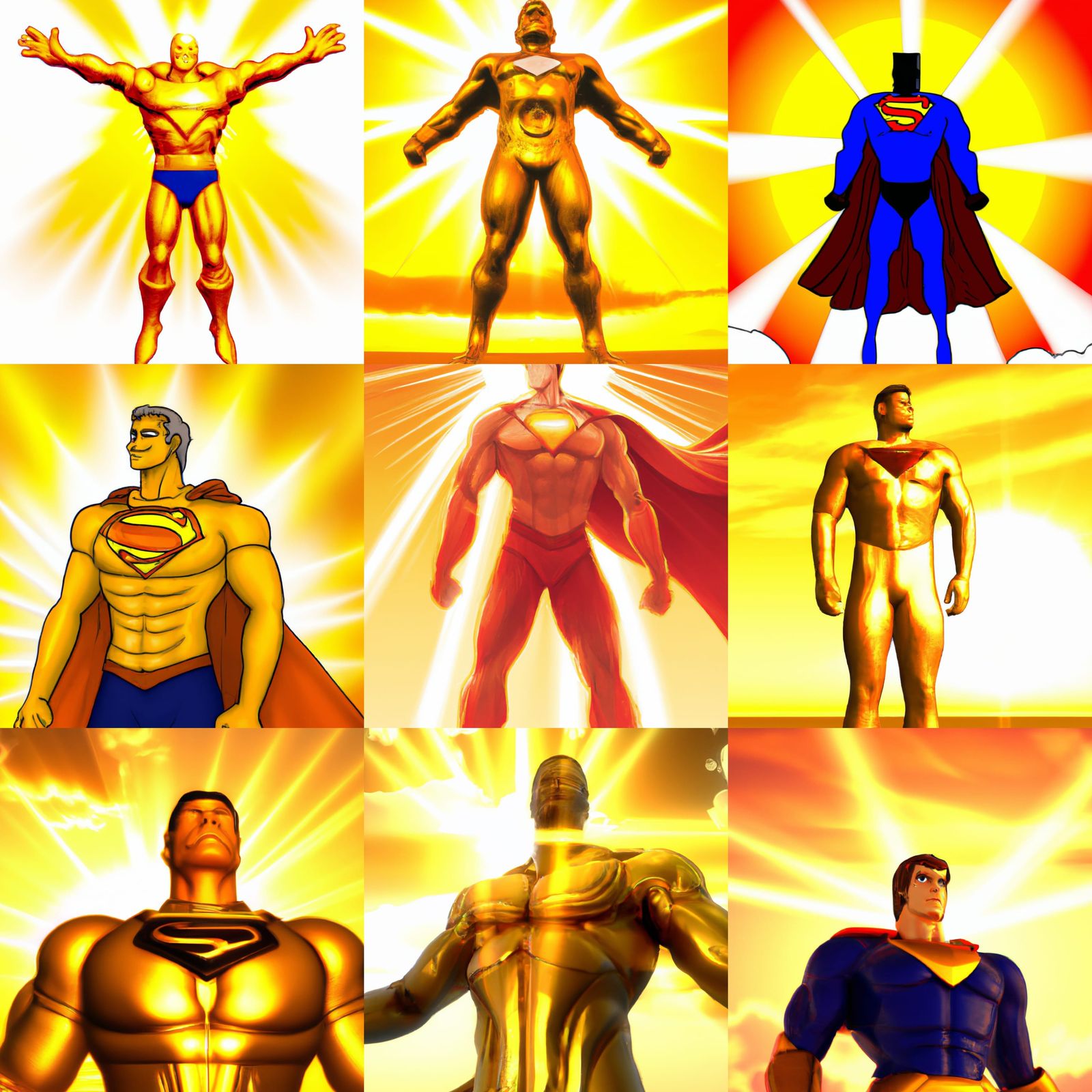 Golden Sun Superman: Hero in Prime