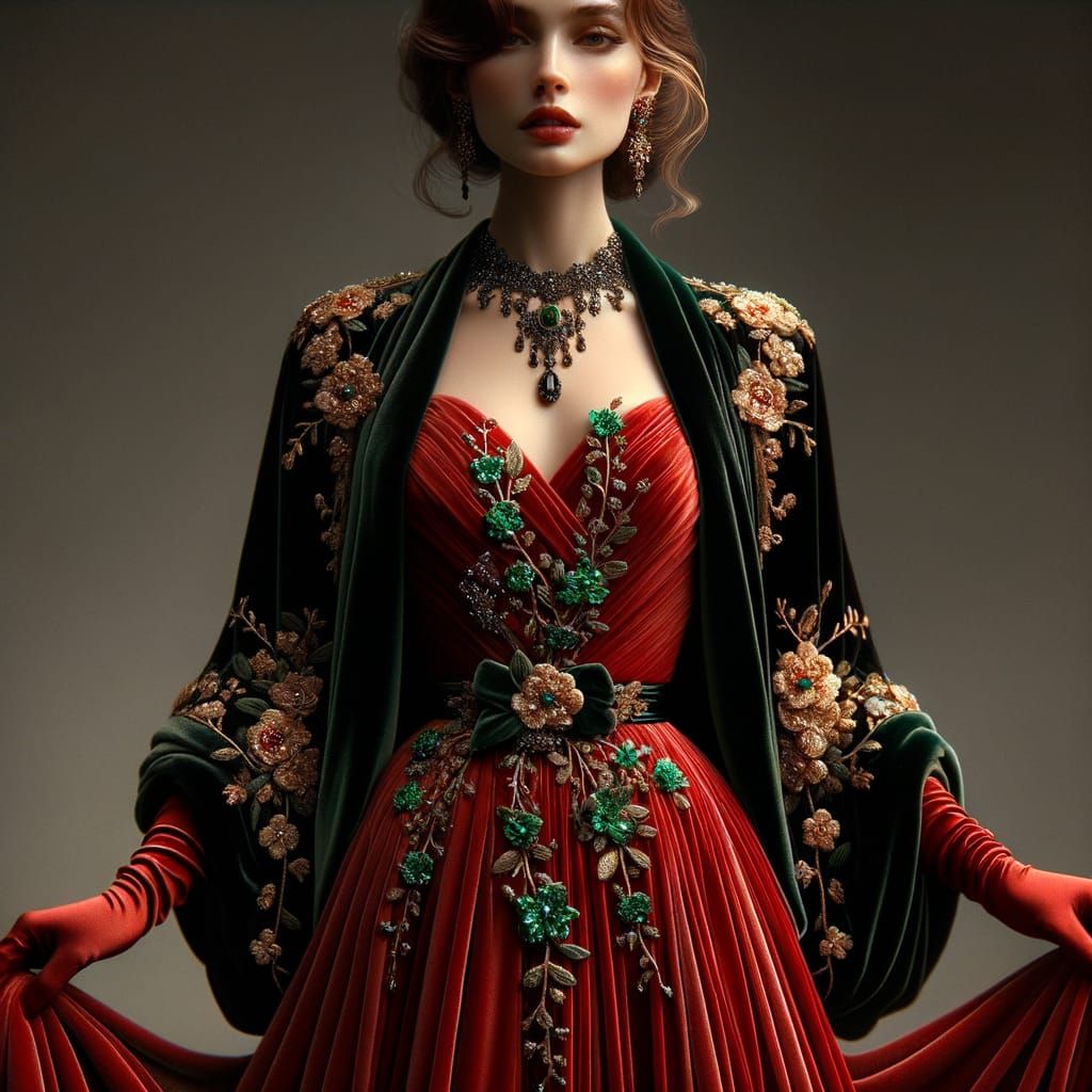 " Opulence " Haute couture automne-hiver 1976-1977.