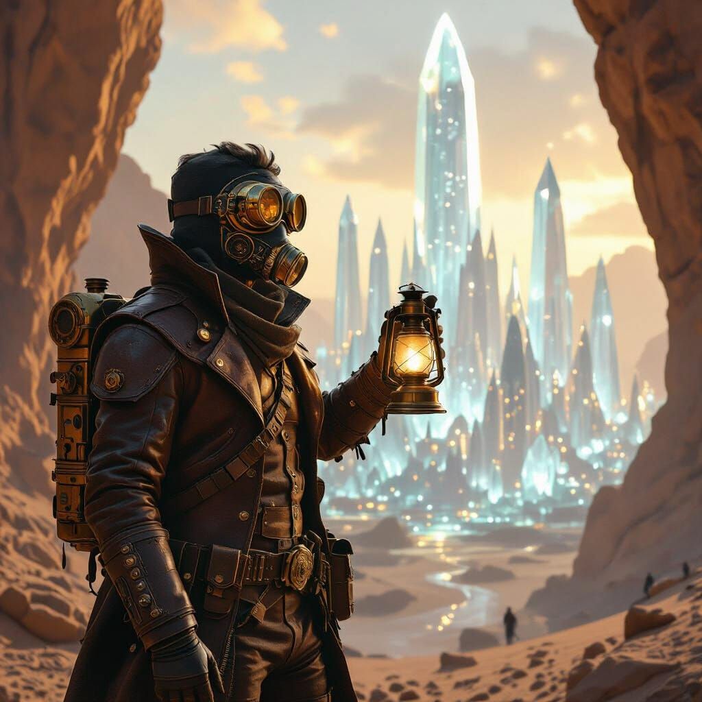 Steampunk Explorer at Crystal City Edge