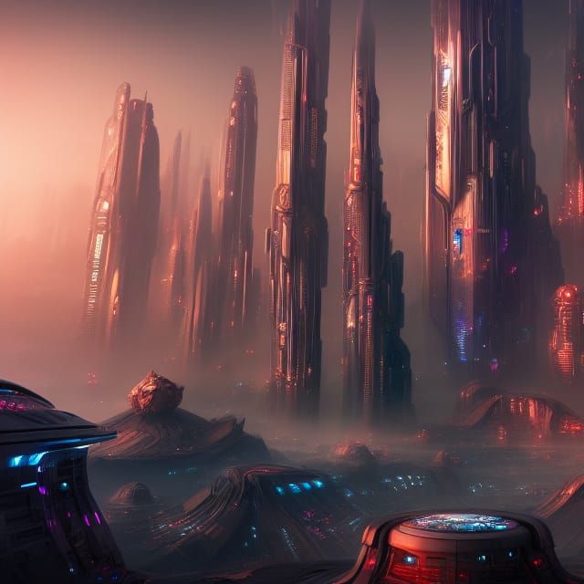 A beautiful futuristic city in the year 2050 detailed matte painting, deep color, fantastical, intricate detail, splash ...