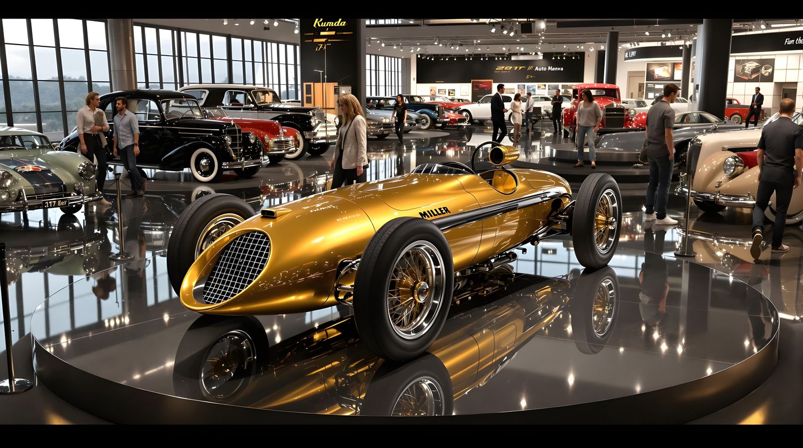 1917 Miller Golden Submarine in Auto Museum