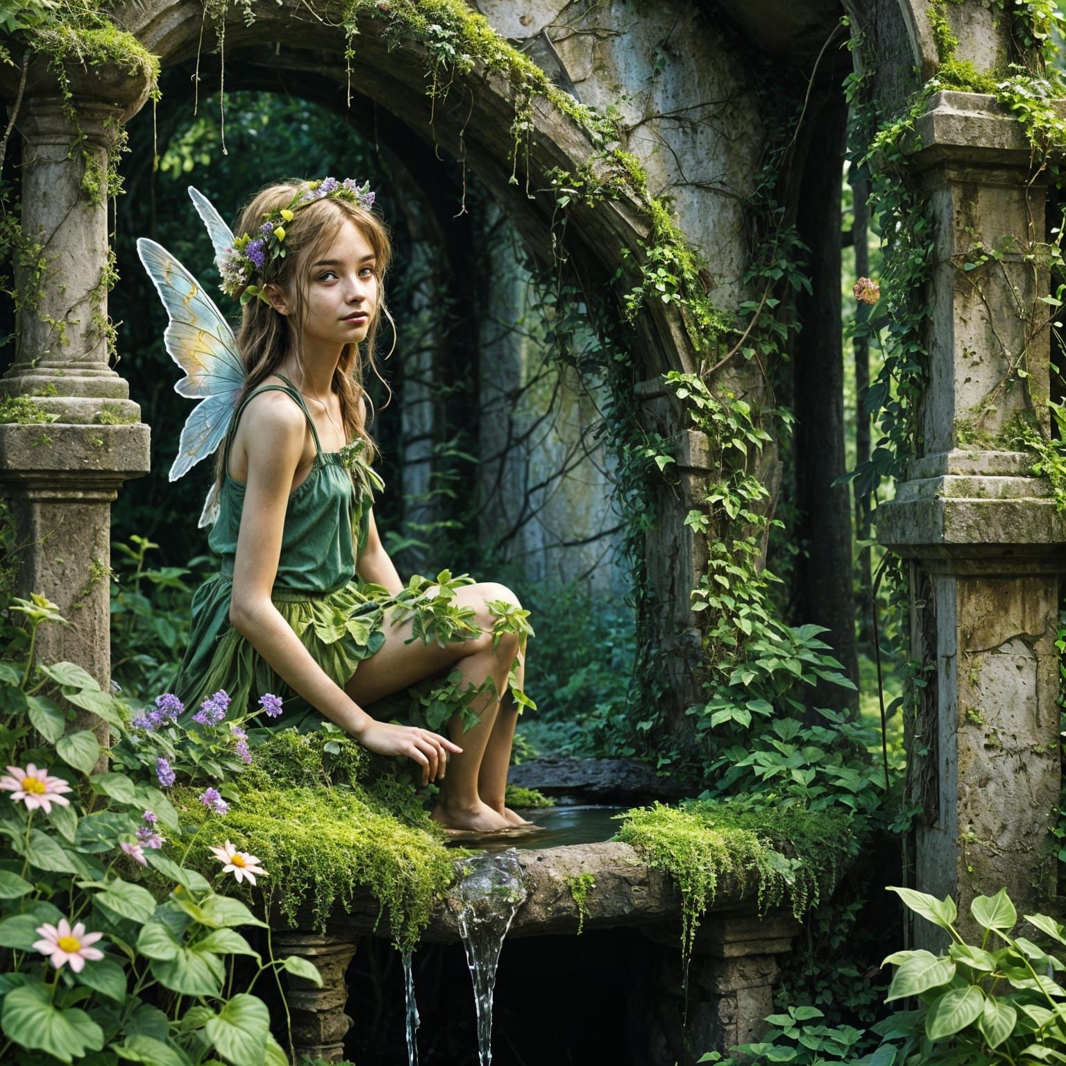 Mystical Fairy Garden Reclaimed by Nature
