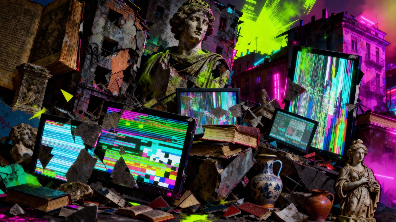 Neon Pollution in Urban Collapse - Multidimensional Urbansca...