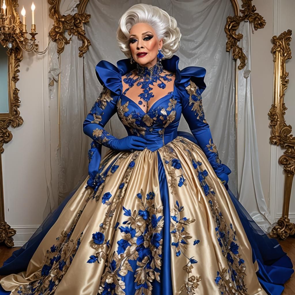 Satin Wonderland: Drag Queen in Couture Gowns