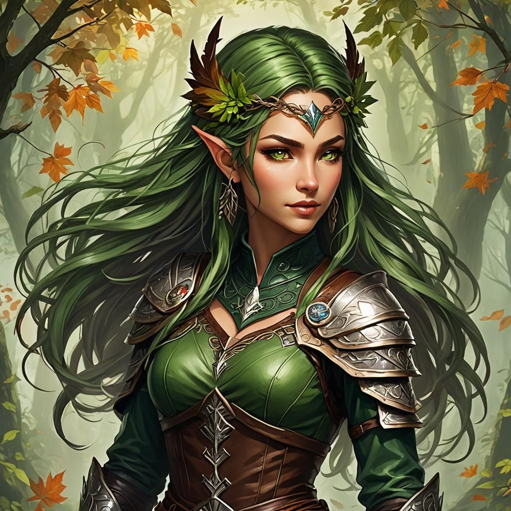 Wood Elf Ranger: Thalia Windwalker, Forest Guardian