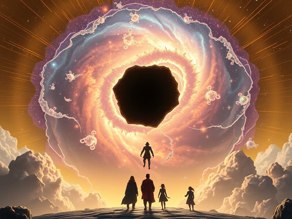 Cosmic Memory Battle in Ghibli-Inspired 3D Art