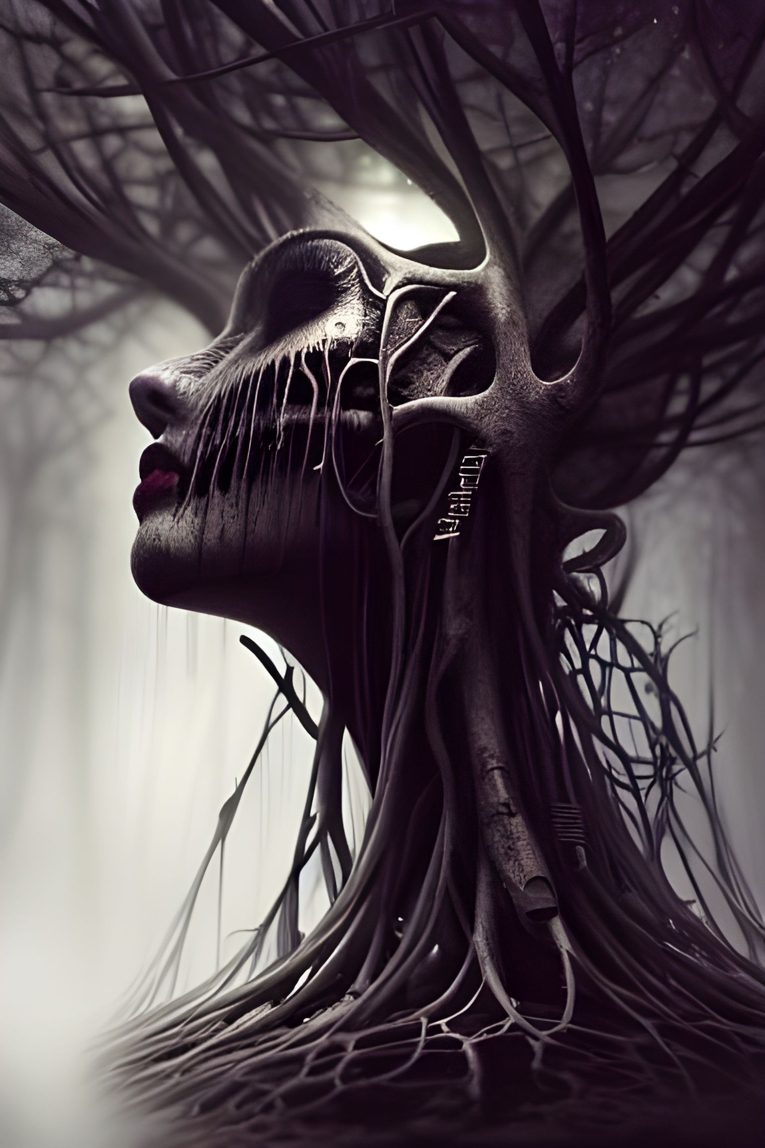 Divine Tree Goddess in Photorealistic Detail