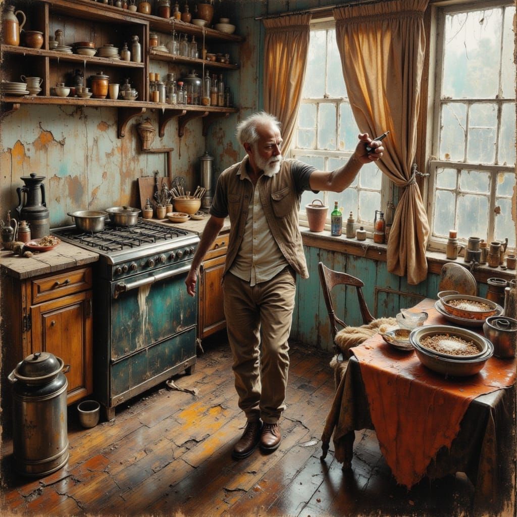 Man dancing in a kitchen declared a federal disaster area...