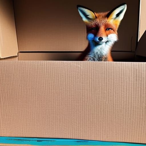 A fox in a box