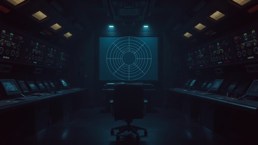 Ominous Military Operations Room in Dark Shadows
