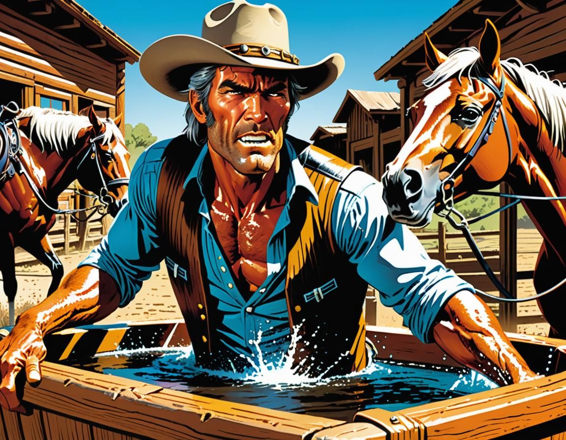 Jonah Hex Cooling Off: Western Comic Art