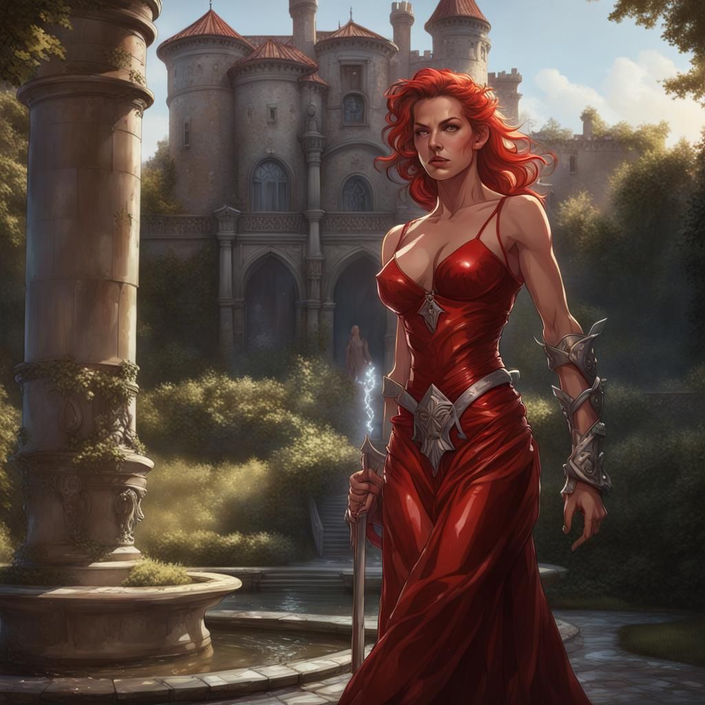 Red Sonja - Castle garden