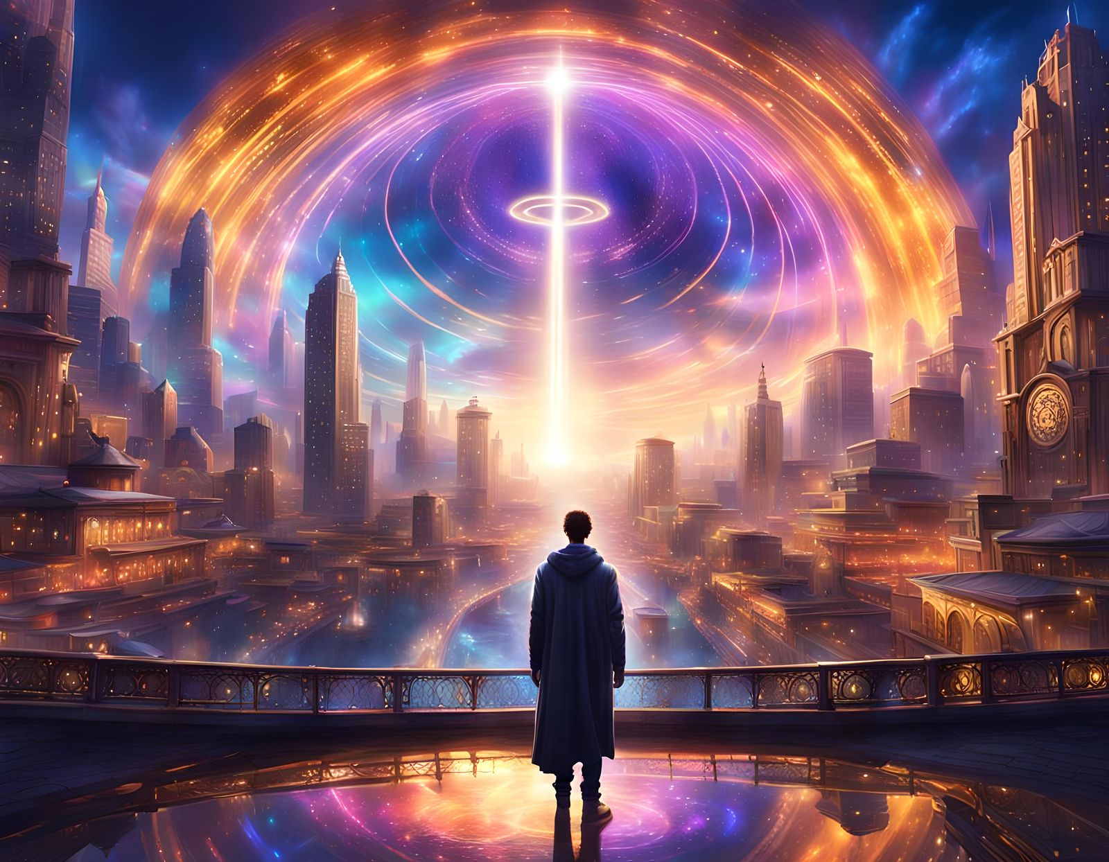 Detailed Matte Painting: Peace Over War