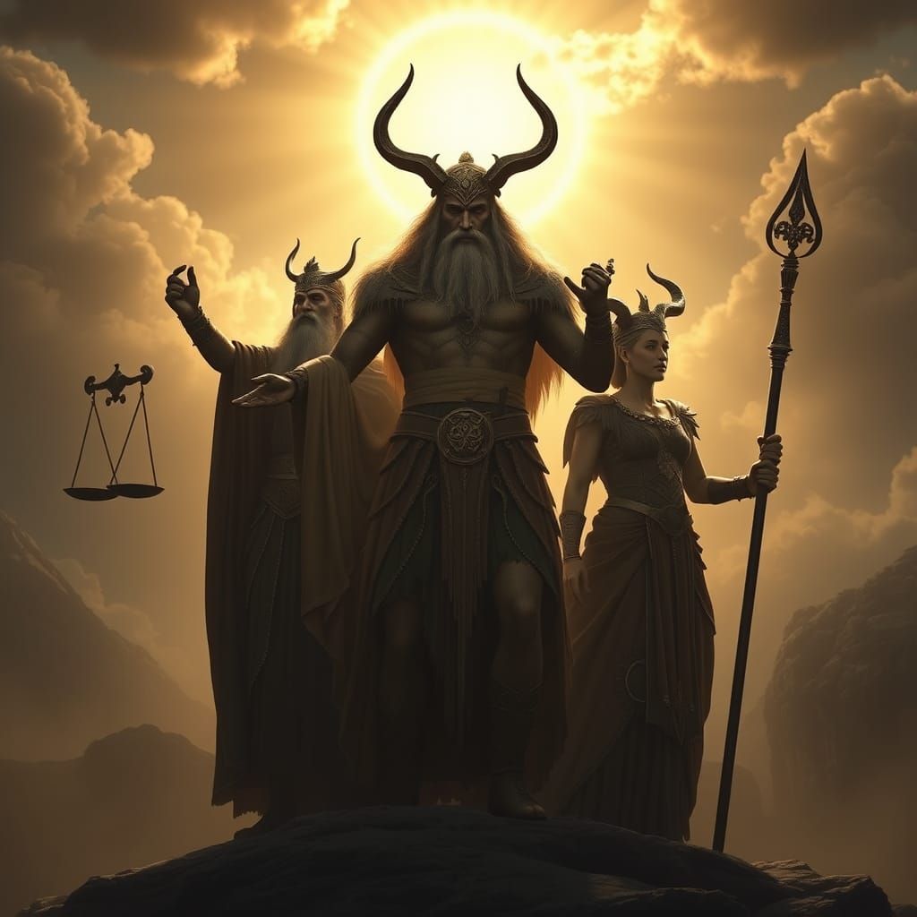 Odin, Morrigan, Erebus: Divine Trinity