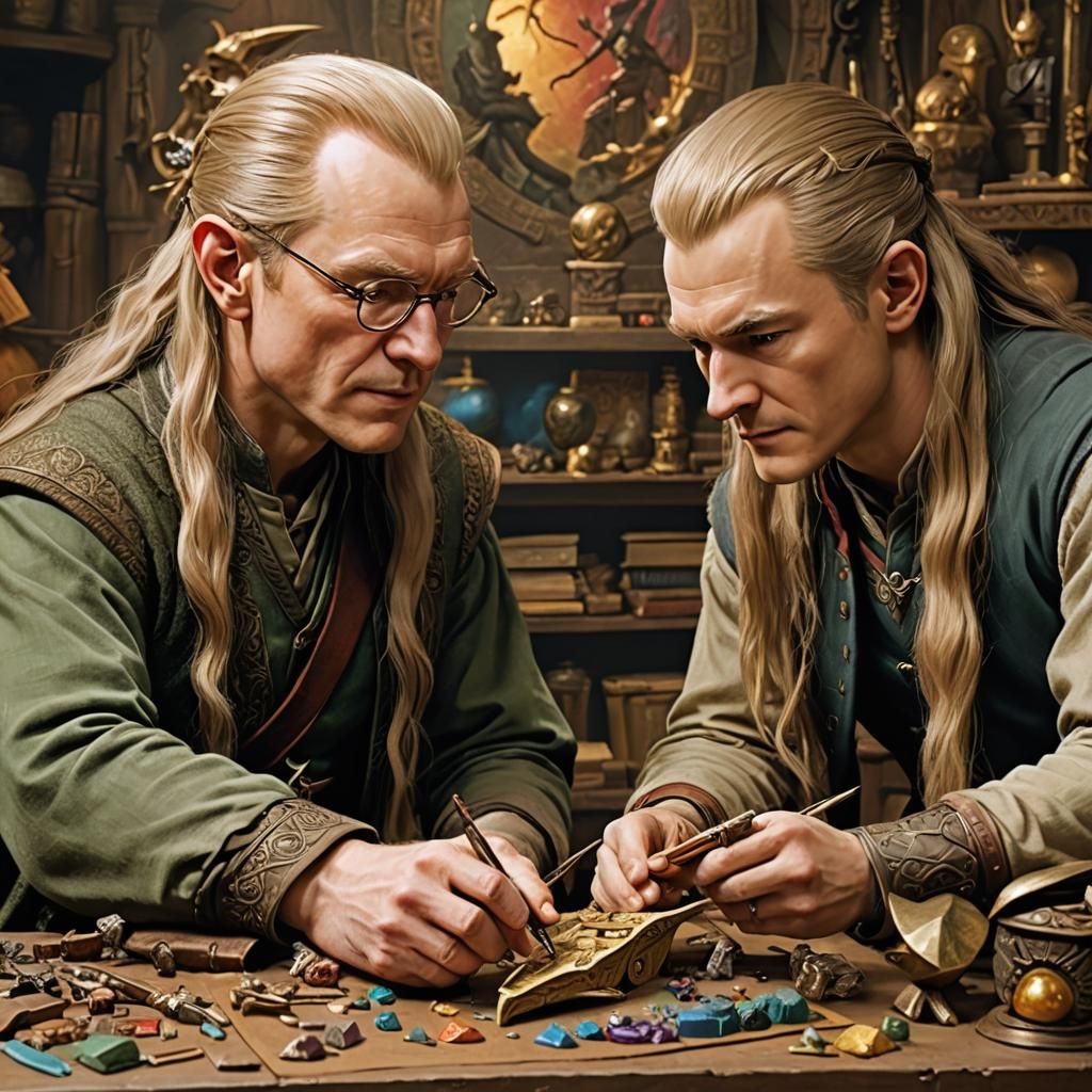 Danny Elfman and Legolas Examine Artifact