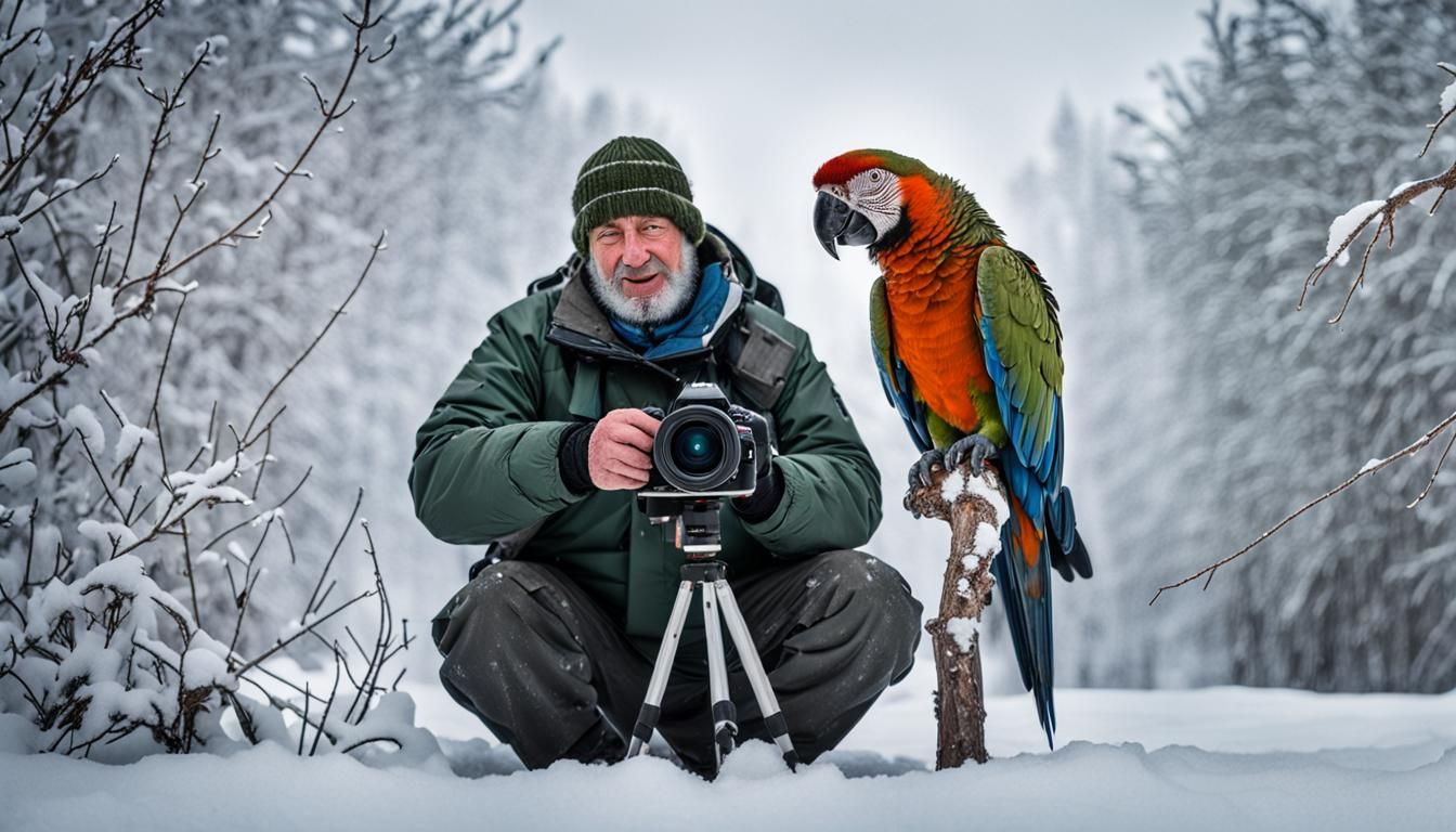Photographer in Siberia Captures Parrot, Sinister Style