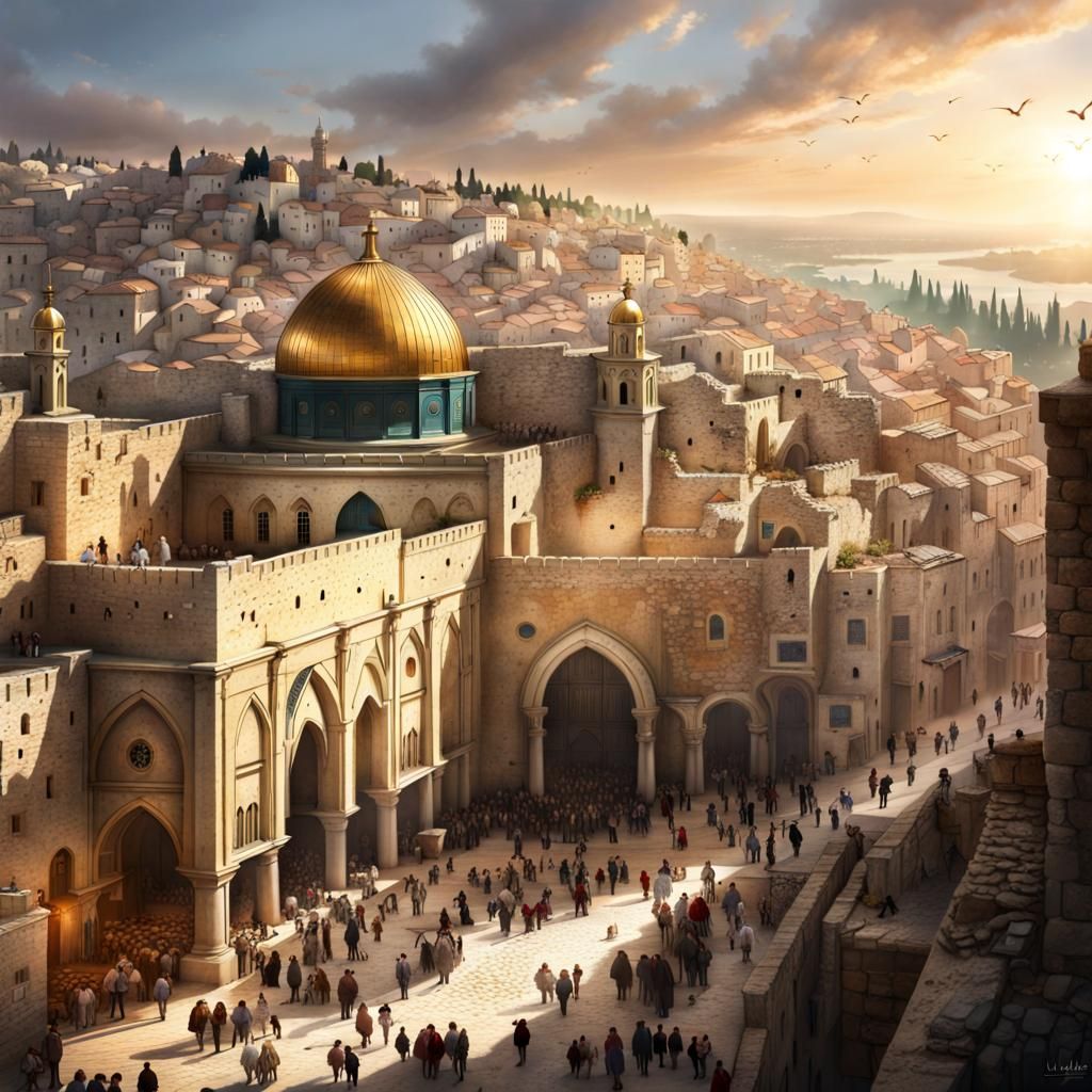 Jerusalem Holy Land: Renaissance Digital Art