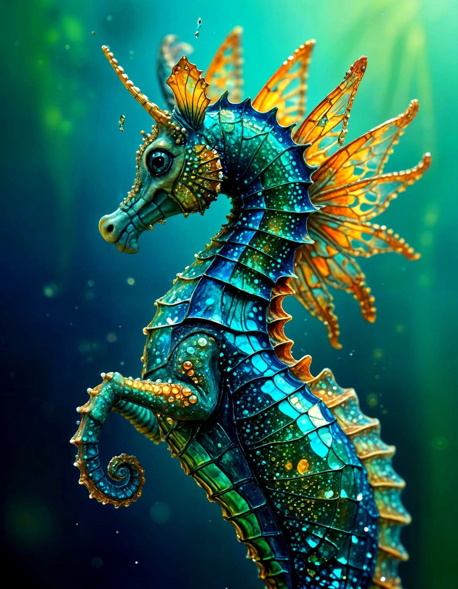 Seahorse-Butterfly Hybrid