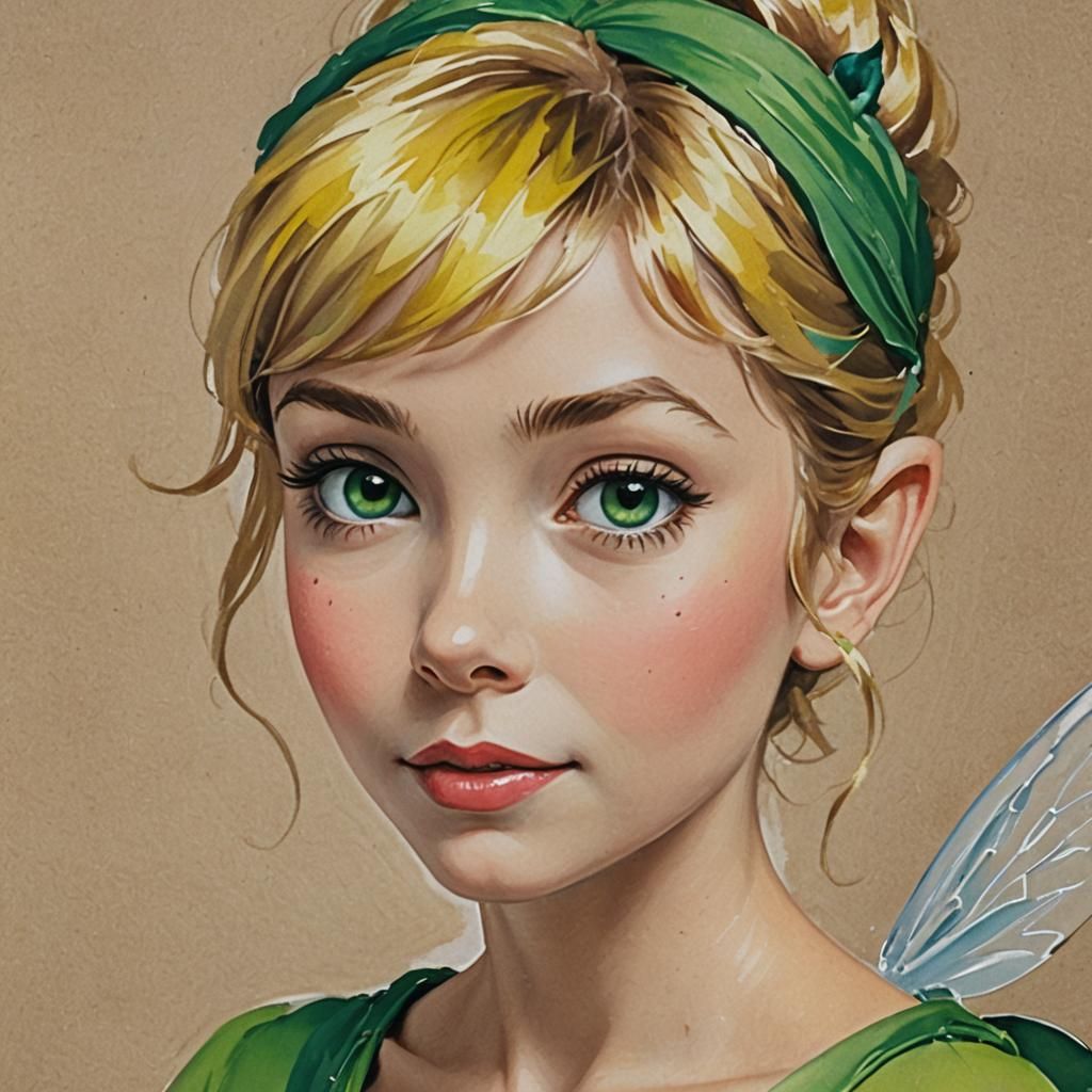 Tinkerbell's Whimsical Self-Portrait