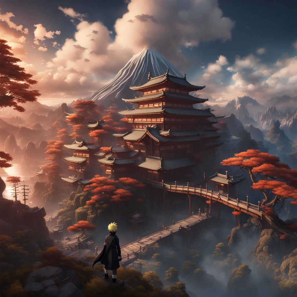 Naruto as Detailed Matte Painting in 8k