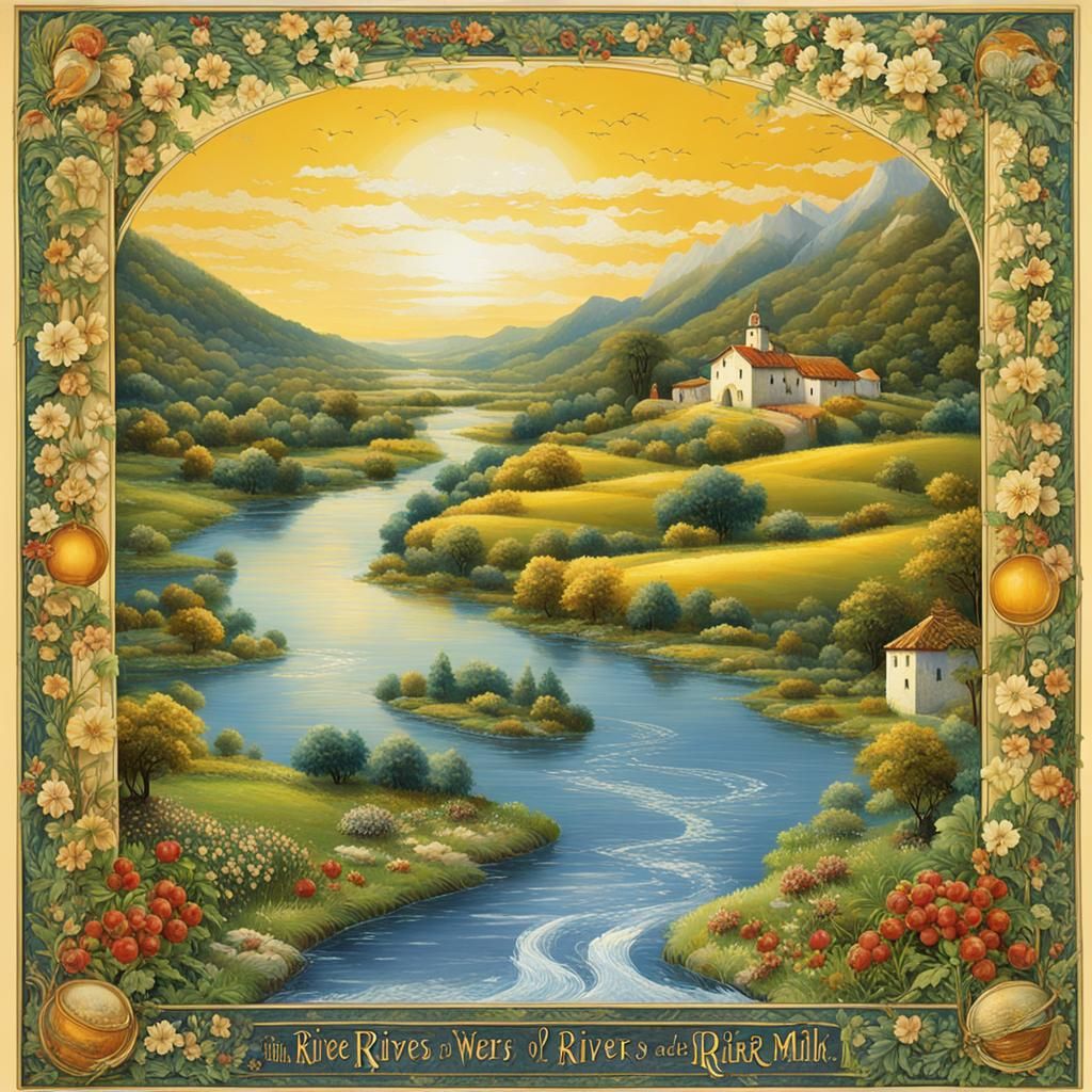 Eternal Paradise of Delights: A Vibrant Fantasy Realm