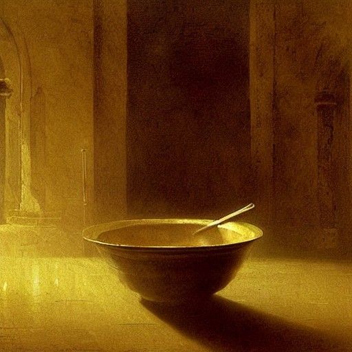 Horror Soup Bowl in Doré Rutkowski Style