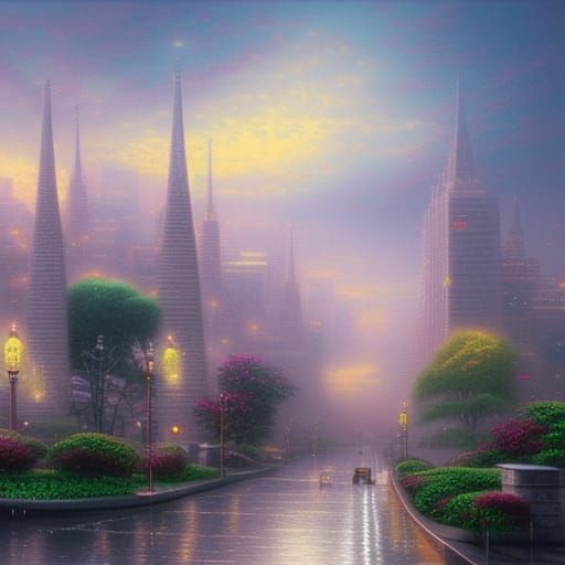 Ethereal Lagos: Architectural Fantasy in Mist