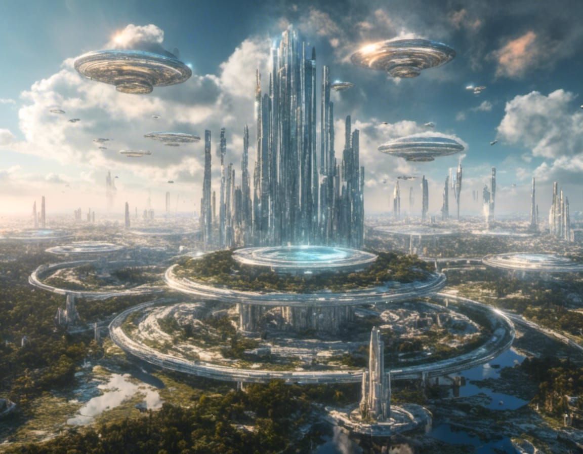 Cyberpunk Citadel of Holographic Memories