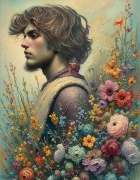 Golden Leaf Meadow Landscape