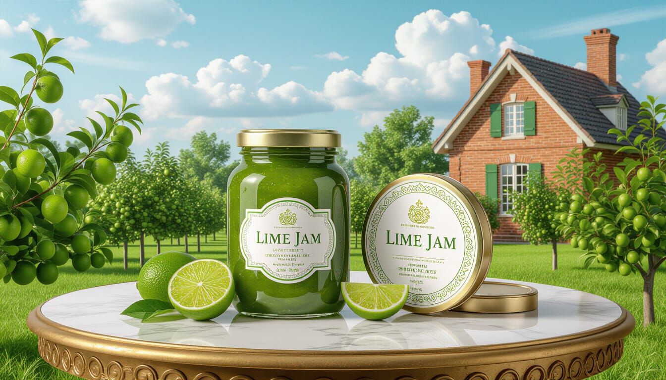 Luxurious Lime Jam Setting on Royal Table