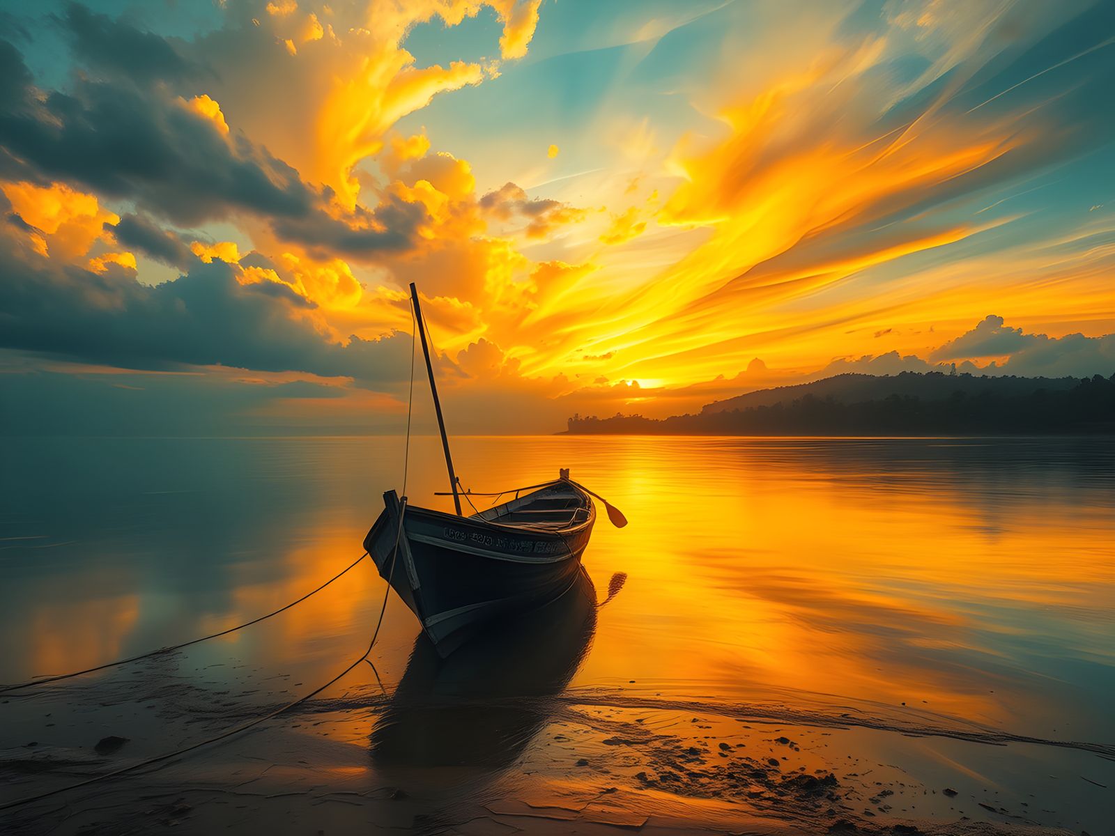 Tranquil Sunset on the Caura River