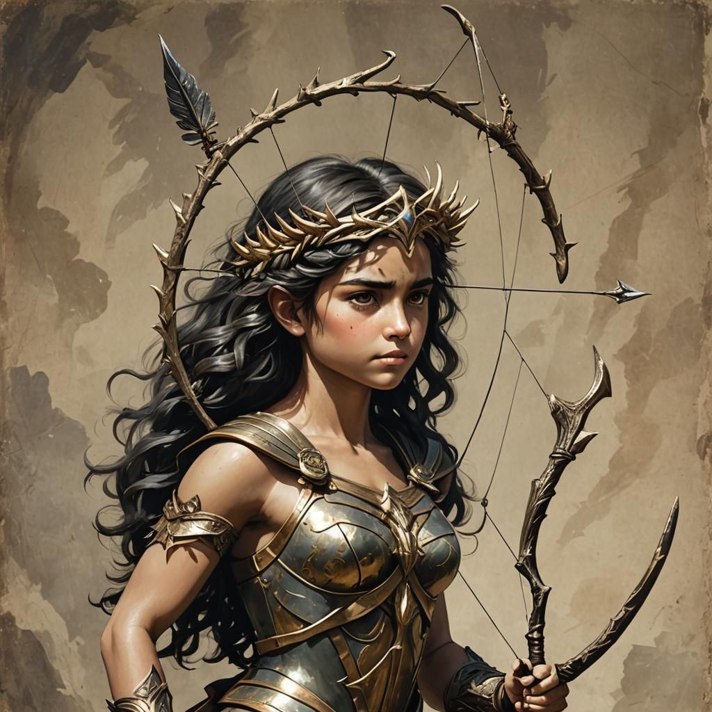 Diana the Huntress Slaying a Lion